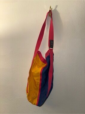 Vintage LUCAS Nylon Colorblock Sling Bag